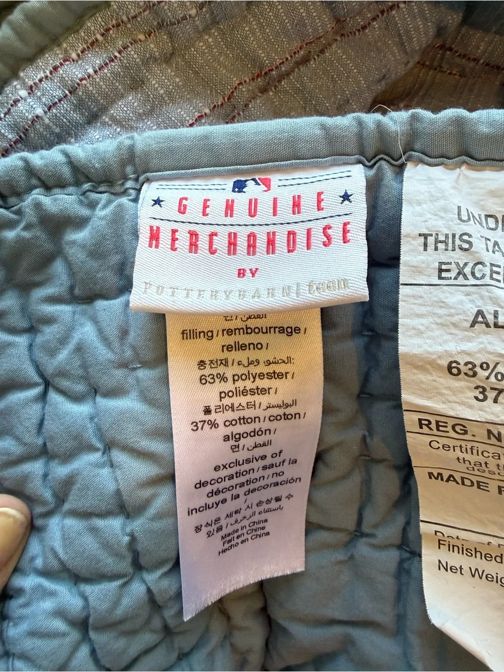 MLB Pottery Barn Teen Twin Quilts and Twin Branson Navy Shams